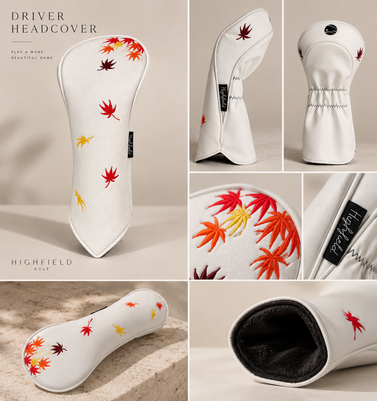 Maple Leaf Driver Head Cover